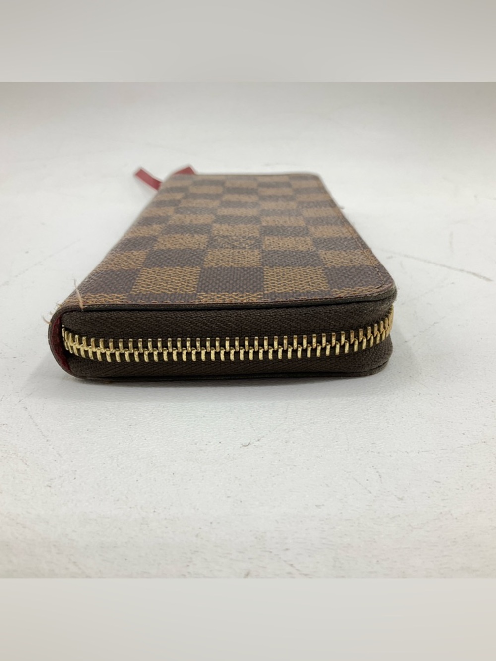 Louis Vuitton Damier Ebene Clemence Brown Zip Around Wallet - Picture 4 of 16